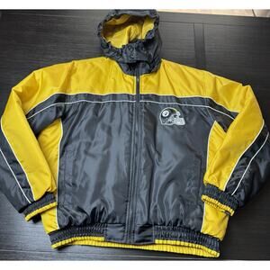 Vintage NFL Pittsburgh Steelers Coat Size L, Y2K Retro